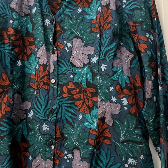 Seasalt Larissa Shirt Sea Collage Onyx size 8 organic cotton - Picture 5 of 9